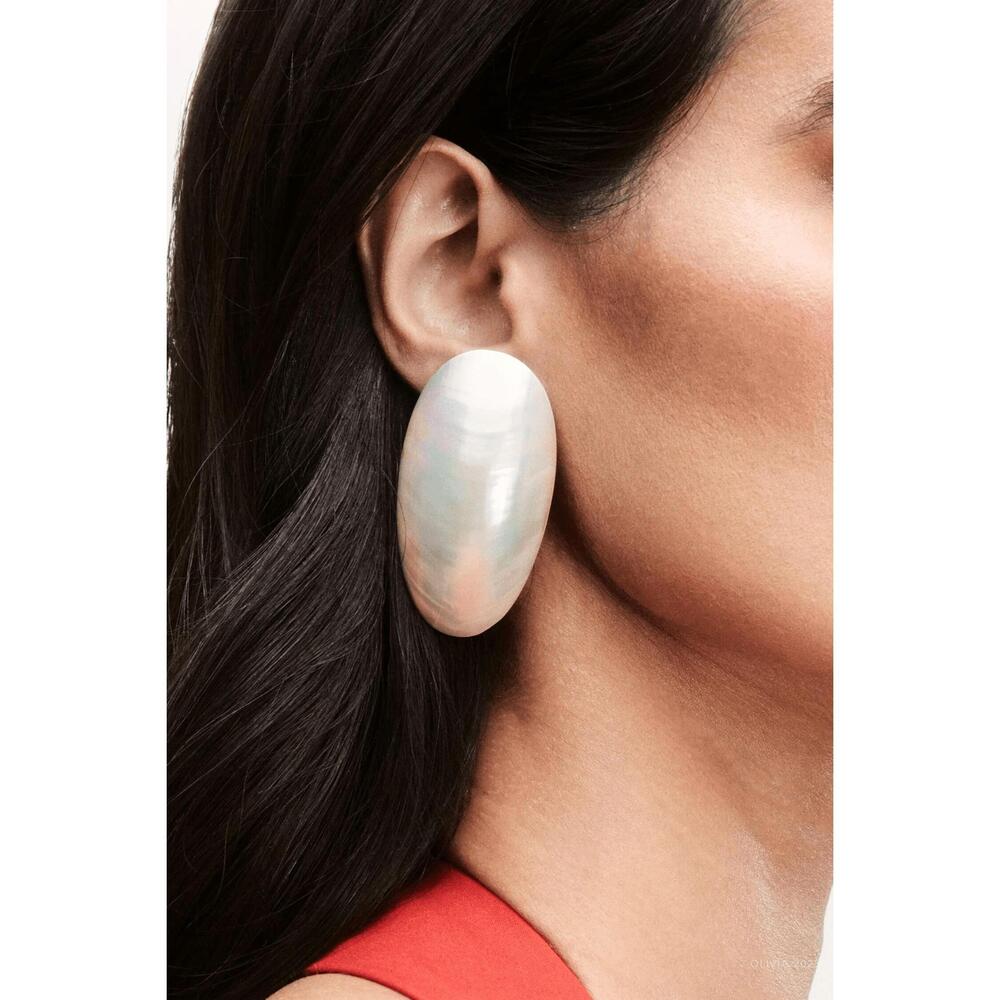JULIETTA  Ambra earrings in pearl
